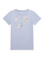 T-SHIRT ΓΑΛΑΖΙΟ ΜΕ ΤΥΠΩΜΑ GUESS ΚΟΡΙΤΣΙ
