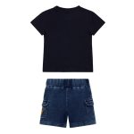 ΒΡΕΦΙΚΟ ΣΕΤ JEAN CARGO GUESS ΜΠΛΕ ΣΚΟΥΡΟ - Image 2
