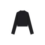 ΜΠΛΟΥΖΑ CROP RIB SLIM FIT GUESS MAΥΡΗ GUESS - Image 2