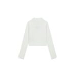 ΜΠΛΟΥΖΑ CROP RIP SLIM FIT GUESS  ΛΕΥΚΟ - Image 2