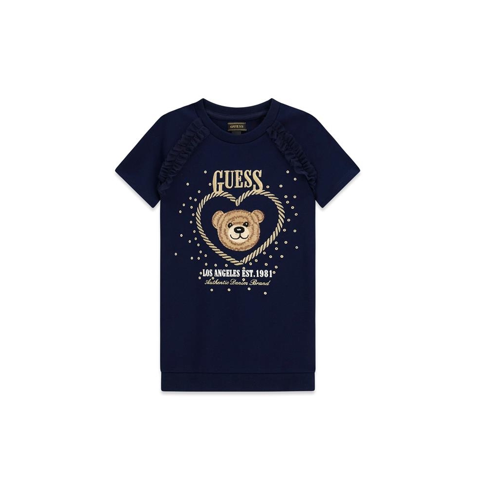 ΦΟΡΕΜΑ ΜΠΛΕ ΣΚΟΥΡΟ GUESS ΜΕ ΚΕΝΤΗΜΑ