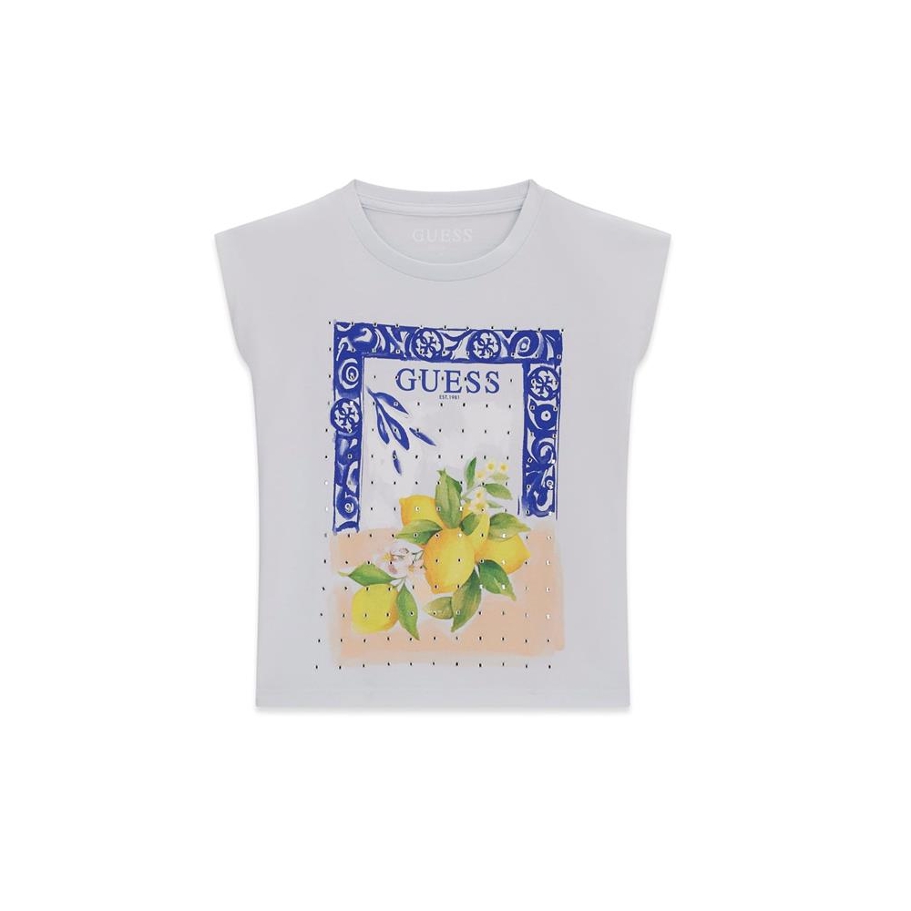 ΜΠΛΟΥΖΑ MIDI ΜΕ ΒΑΤΕΣ & ΣΤΡΑΣ GUESS